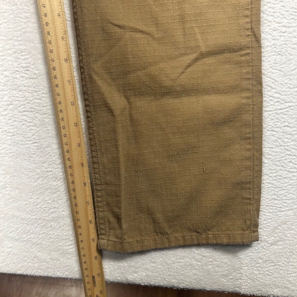Ariat FR M4 Crossfire Pants Relaxed Straight Work Mens 32x30 Khaki Tan Ripstop - Picture 9 of 10